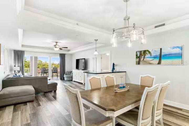 Open dining area