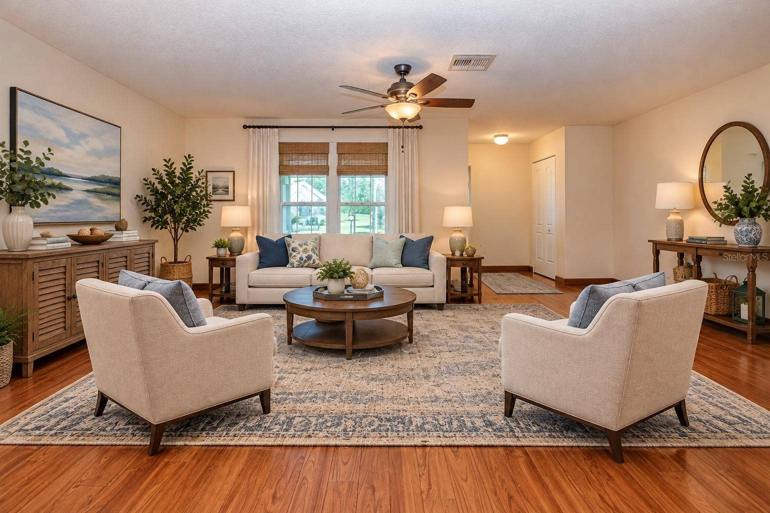 2108 MEADOWLARK LANE, Sun City Center, FL 33573 Staged Living Room