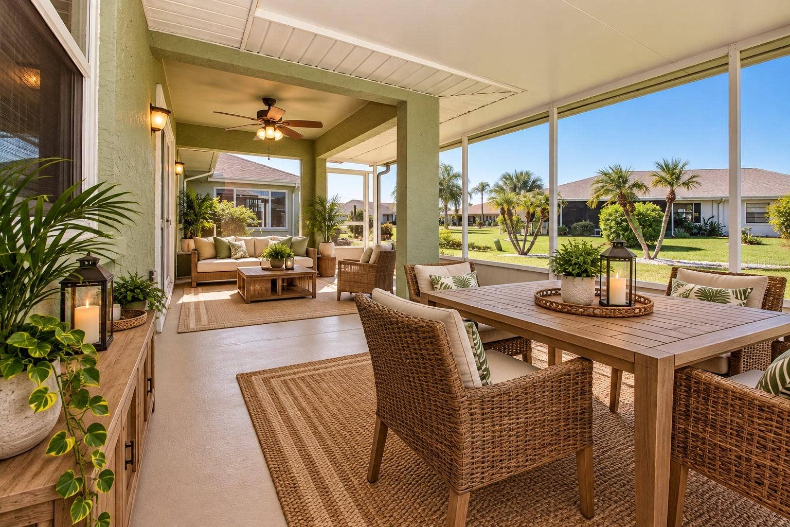 2108 MEADOWLARK LANE, Sun City Center, FL 33573 Staged Back Porch