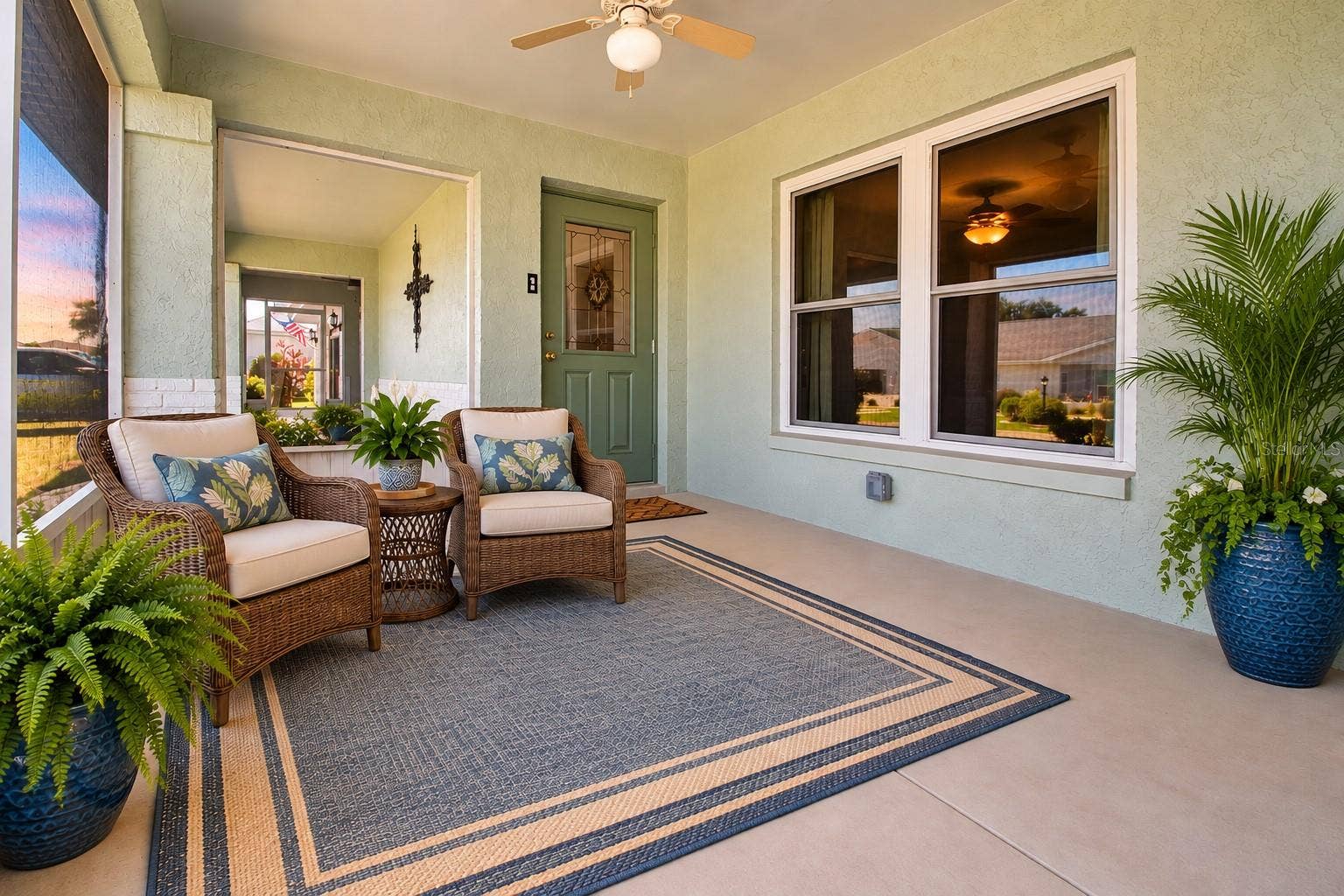 2108 MEADOWLARK LANE, Sun City Center, FL 33573 Staged Front Porch