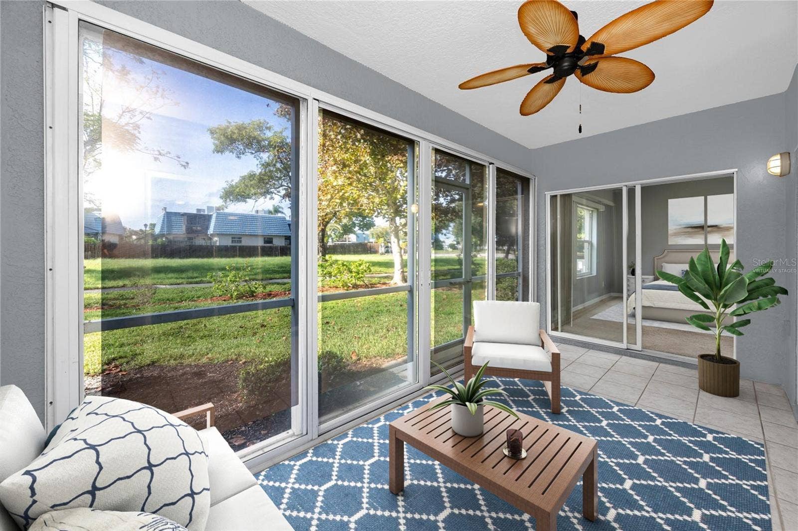 14460 MARINA WAY, #11, Seminole, FL 33776 Virtually Staged * Screened/Glass enclosed Lanai