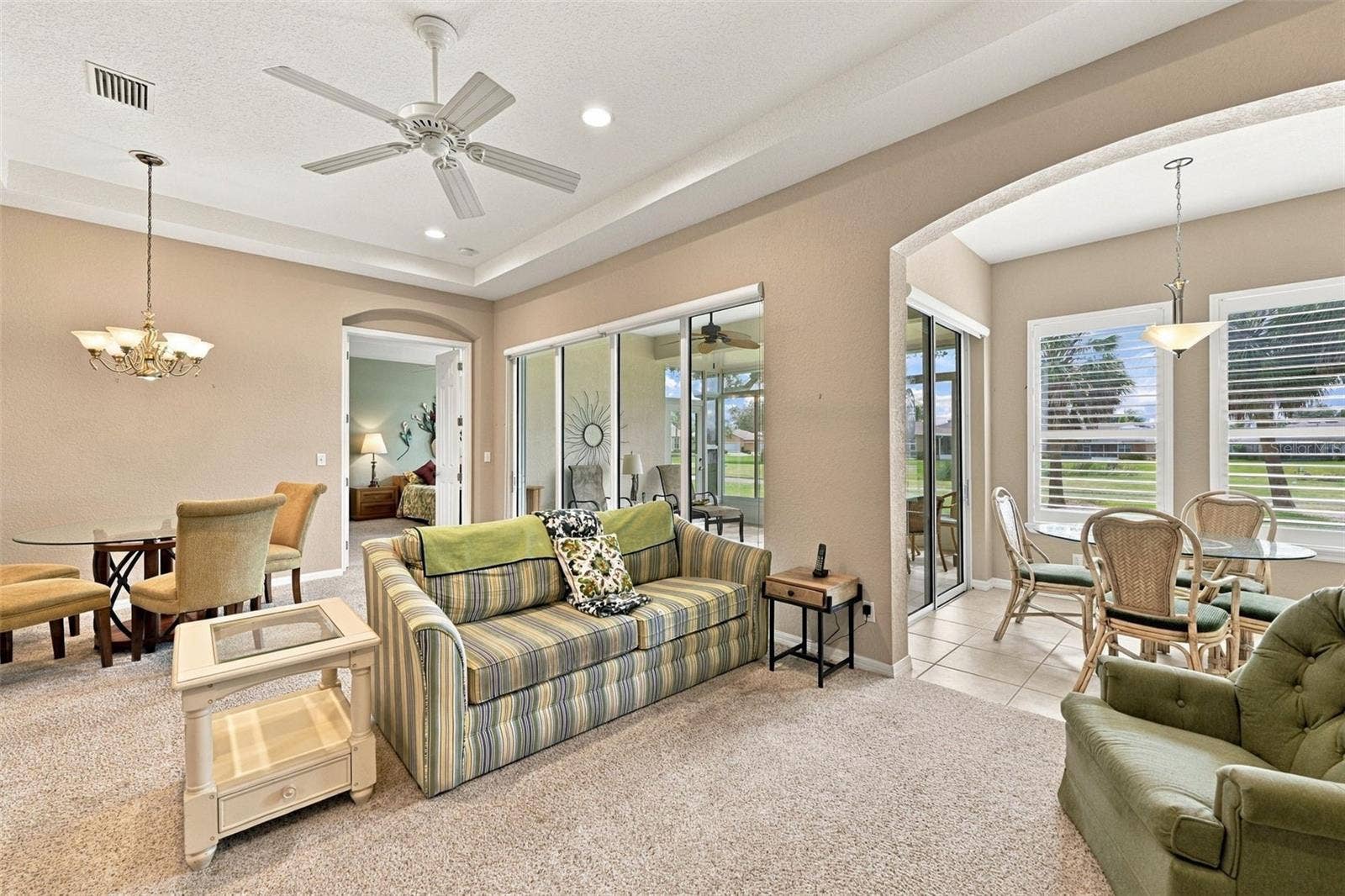 2418 KENSINGTON GREENS DRIVE, #9, Sun City Center, FL 33573 Living Room/Flex Room