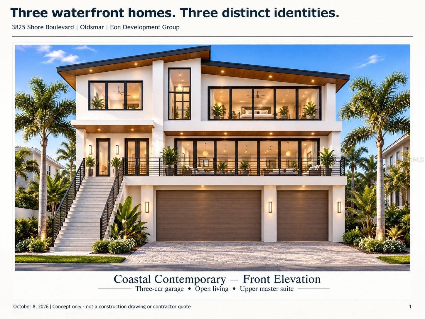 3825 SHORE BOULEVARD, Oldsmar, FL 34677 Coastal Contemporary Example