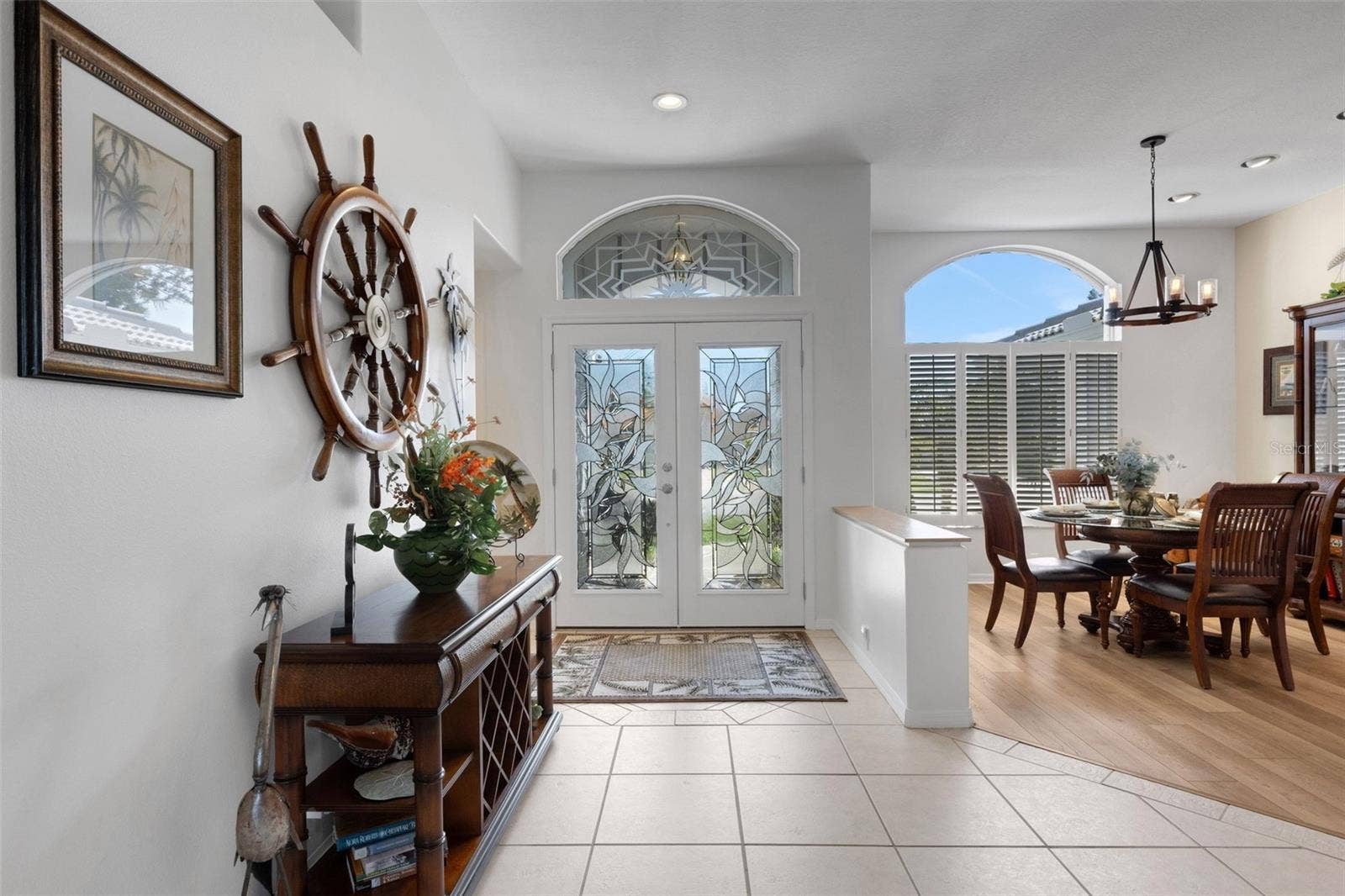 4806 PERIDIA BOULEVARD E, Bradenton, FL 34203 Beautiful laded glass front door and transom