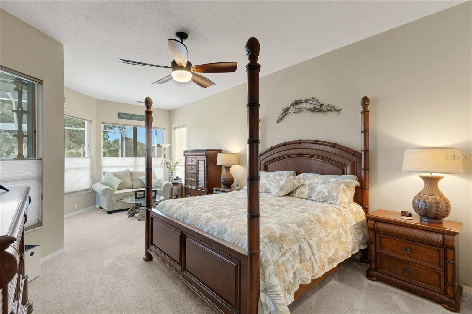 4806 PERIDIA BOULEVARD E, Bradenton, FL 34203 Huge primary bedroom with sitting area and views