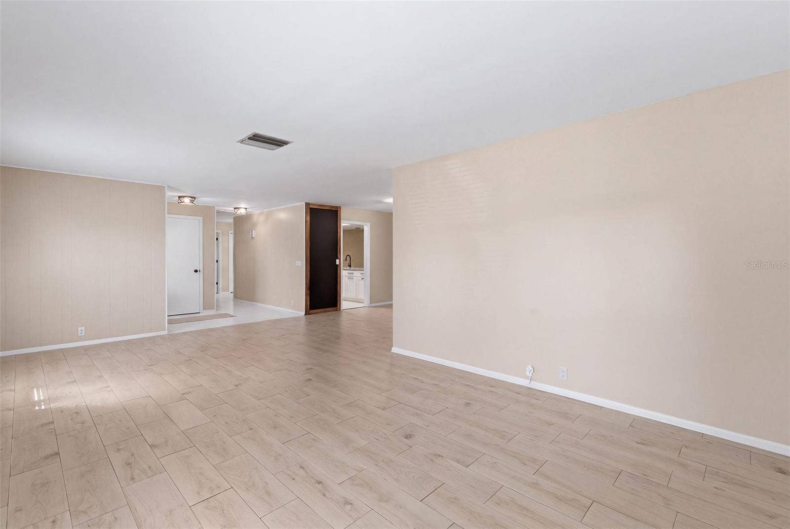 living room looking at dining area