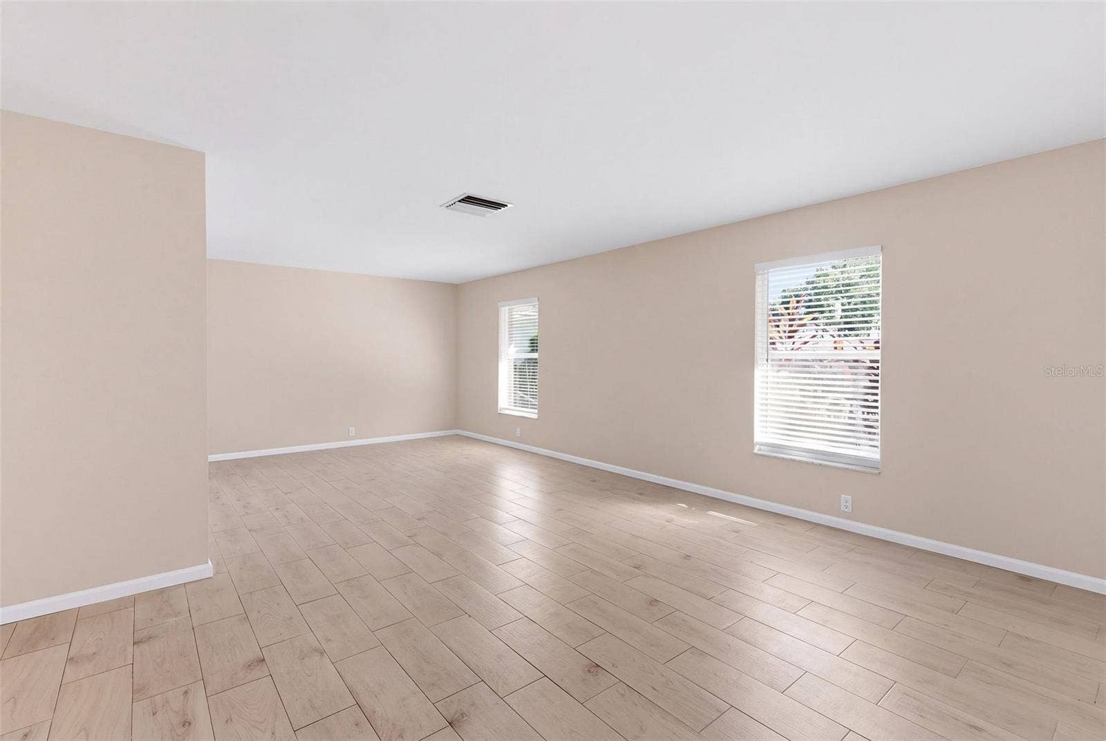 living room and dining area