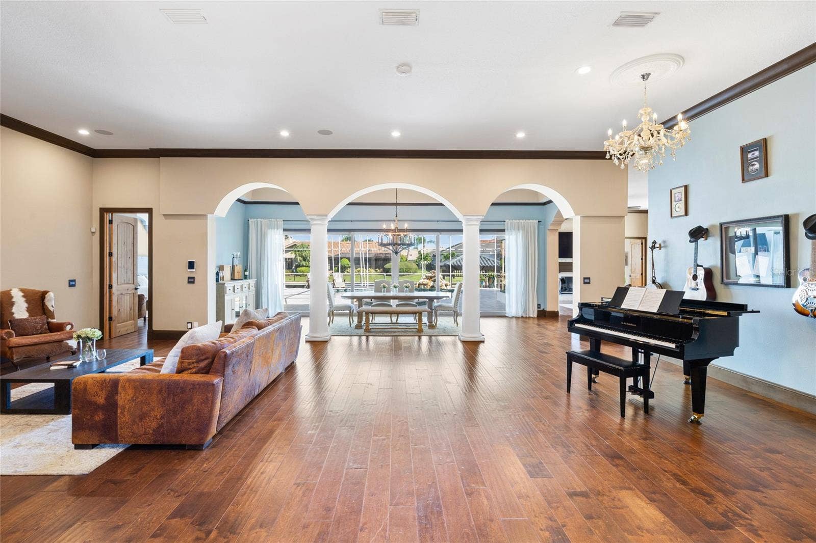9805 COMPASS POINT WAY, Tampa, FL 33615 First impression from entryway of formal spaces