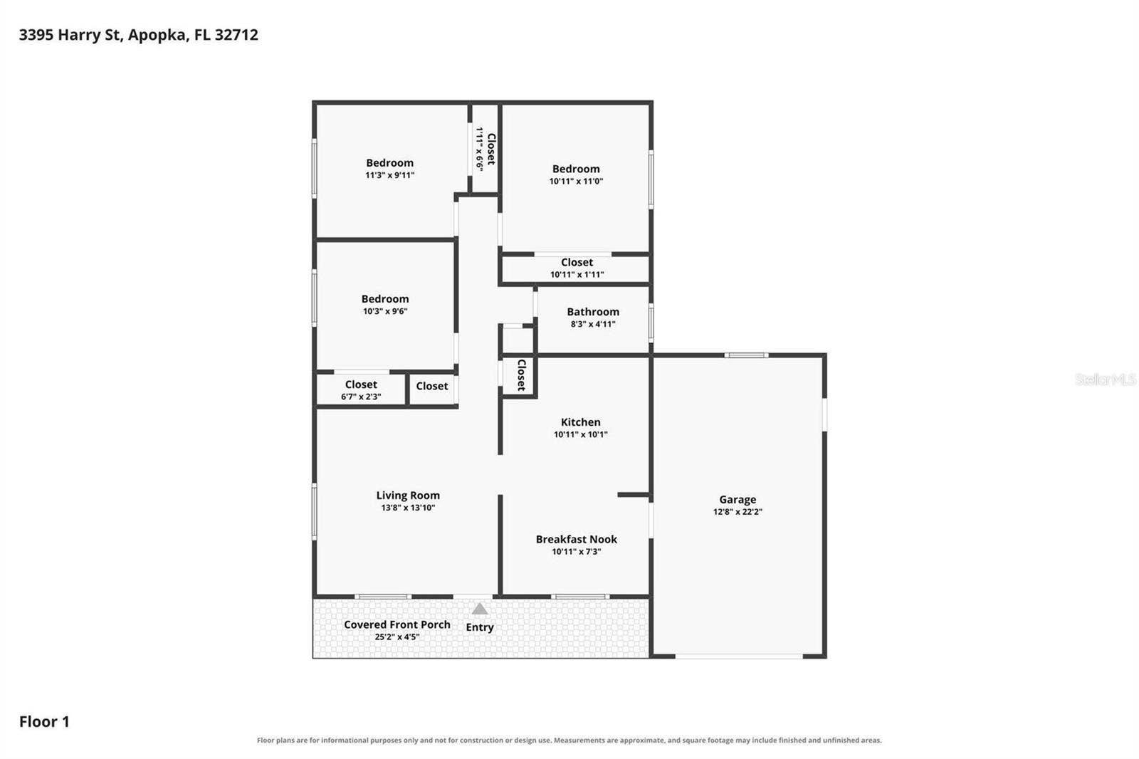 3395 HARRY STREET, Apopka, FL 32712