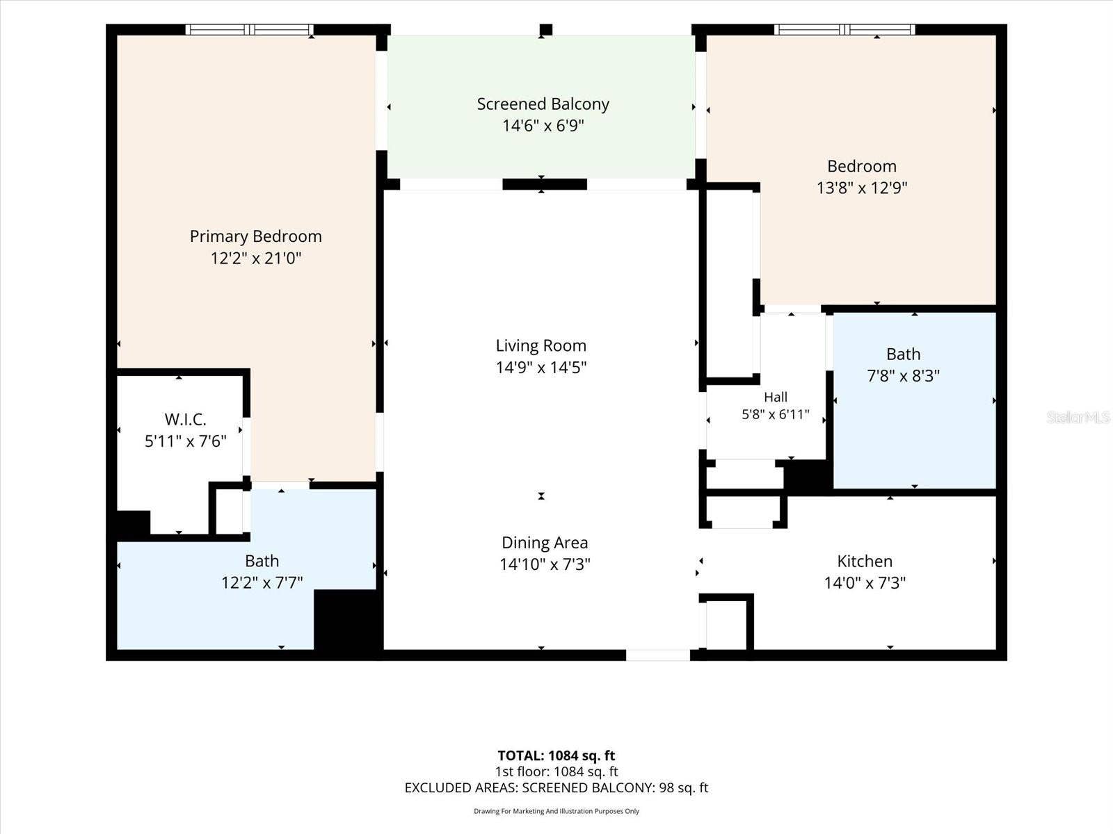 10216 REGAL DRIVE, #404, Largo, FL 33774 Floor Plan