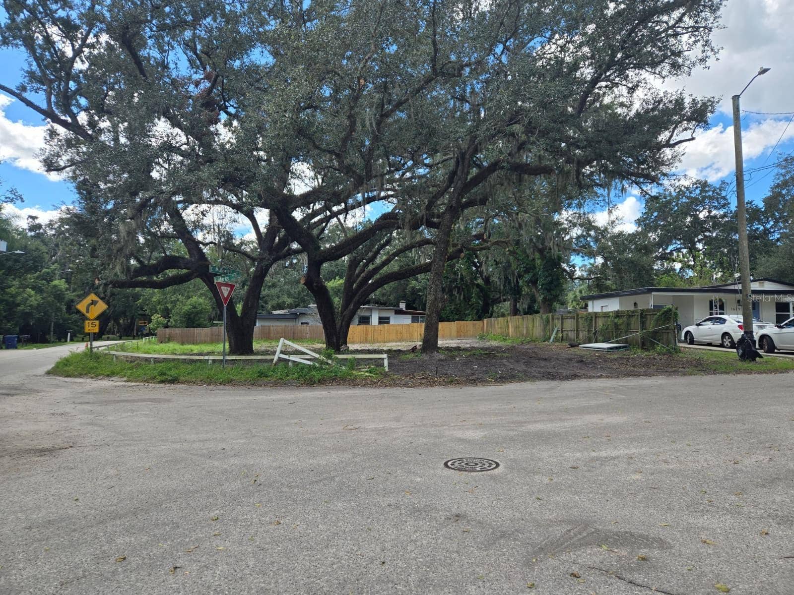 Tampa, FL 33604 View of a corner lot from the street