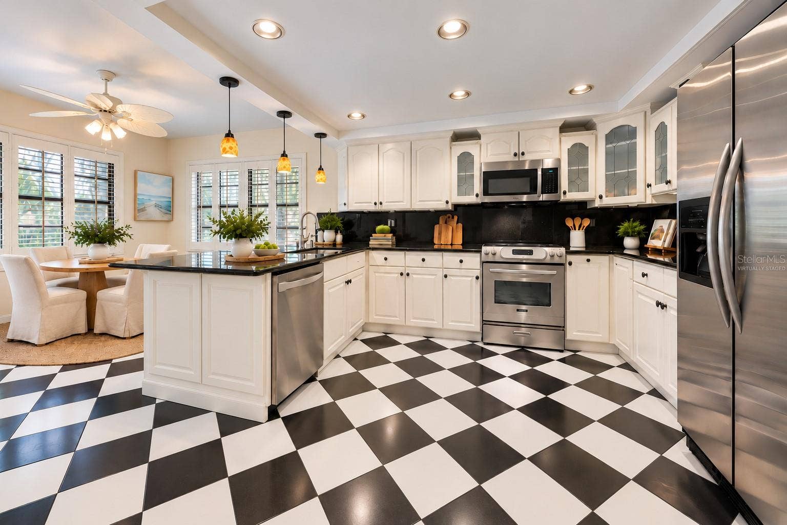 3160 JADEMOOR CIRCLE, Palm Harbor, FL 34685 virtually staged kitchen