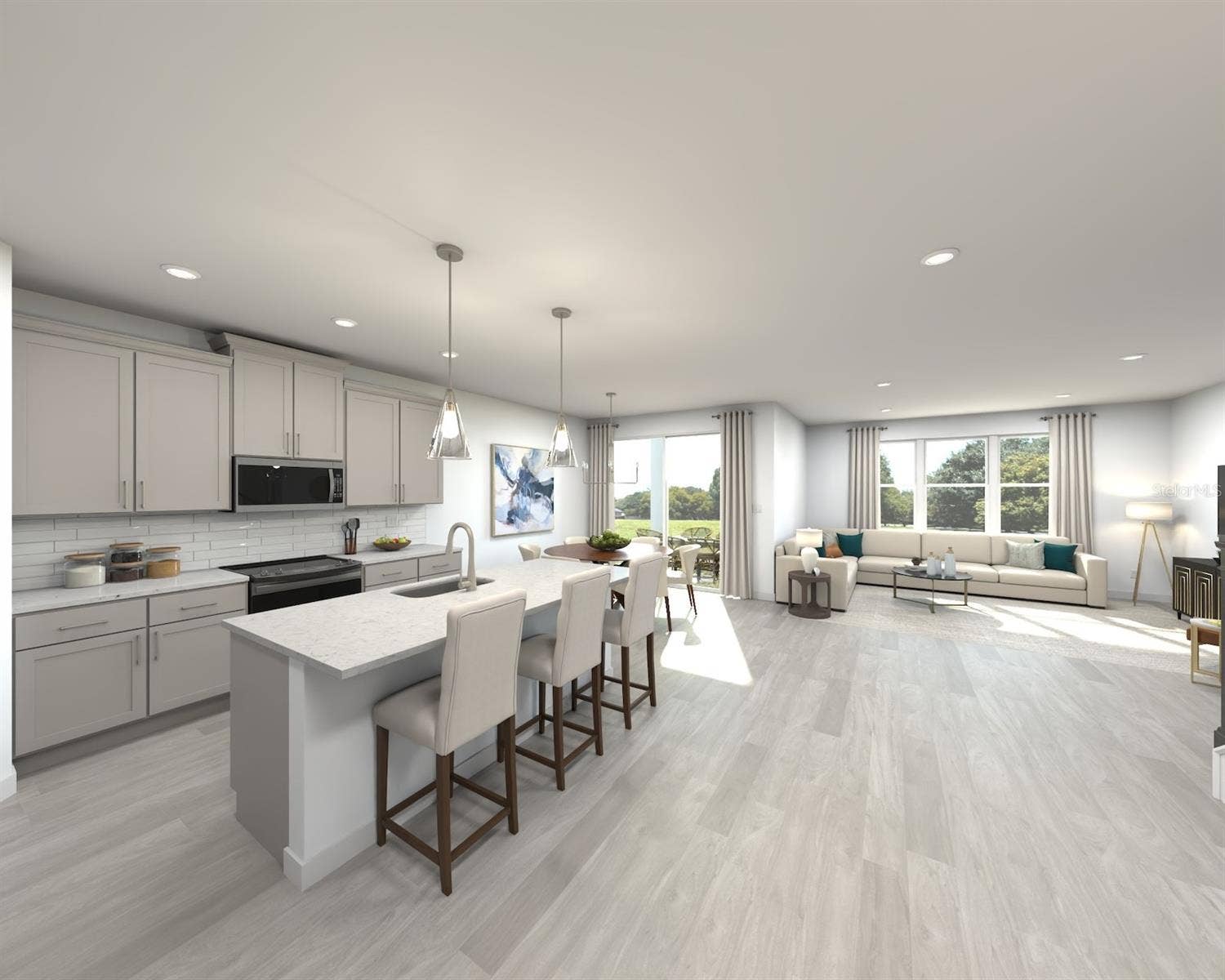 Welcome to Coasterra, a thoughtfully designed home that offers the perfect blend of comfort, style, and functionality. This inviting floorplan features four spacious bedrooms, two full baths, and a versatile family room, providing plenty of space for both everyday living and special occasions. The open-concept kitchen seamlessly connects to the dining area and great room, creating a warm and welcoming atmosphere that's ideal for gathering with family, entertaining guests, or simply enjoying life at home. With its modern layout and flexible living spaces, Coasterra is designed to fit your lifestyle and provide the perfect place to create lasting memories.