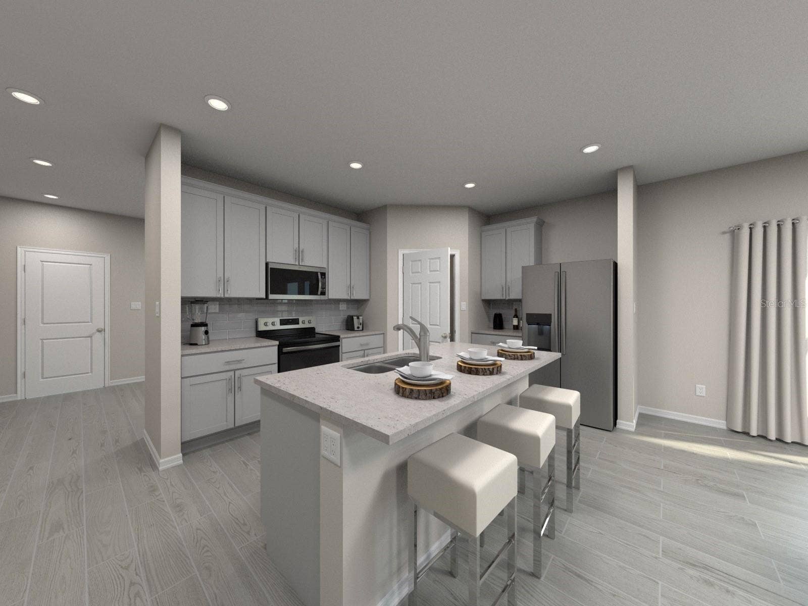 Welcome home to Benton Hills, a thoughtfully designed community offering the perfect blend of space, comfort, and modern living. This versatile floorplan features four spacious bedrooms and two full baths, providing plenty of room for families, guests, or a dedicated home office. The heart of the home is the open-concept kitchen, which flows effortlessly into the dining area and great room, creating an inviting space for entertaining and everyday living. With its functional layout, bright gathering spaces, and warm, welcoming atmosphere, this home is designed to fit your lifestyle while making every day feel a little more special.