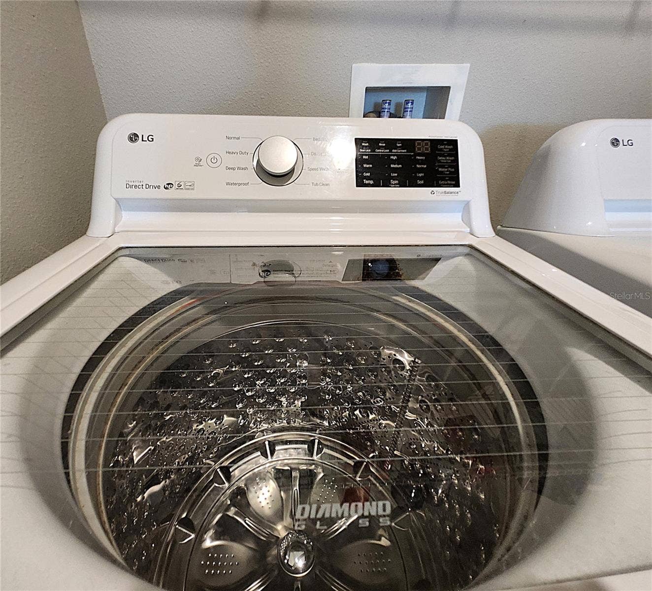 8896 DRUMMER PLANK DRIVE, Wesley Chapel, FL 33545 Interior Laundry Room includes side-by-side washer and dryer, ventilated shelves, and storage space