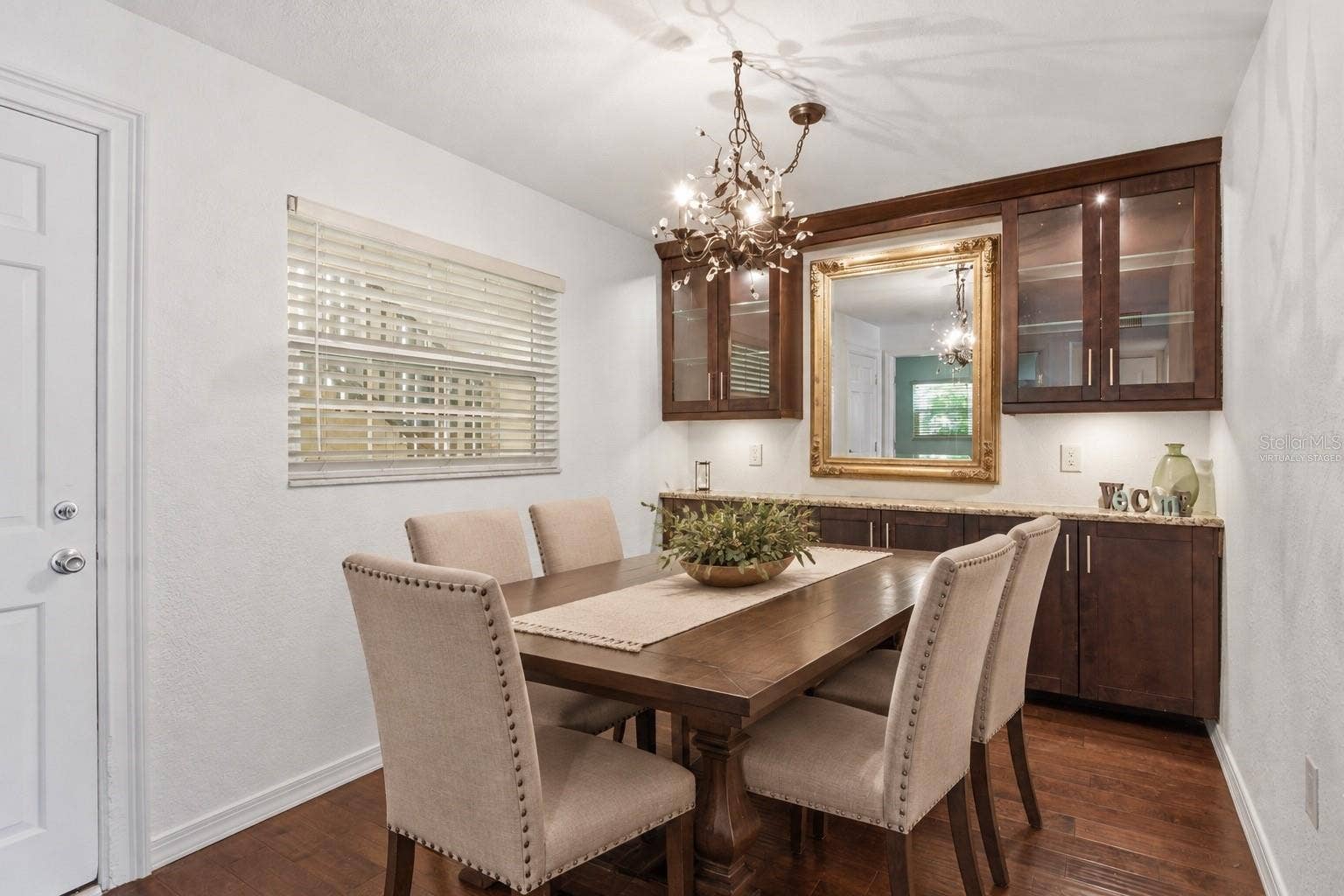 Dining room- Virtually staged table