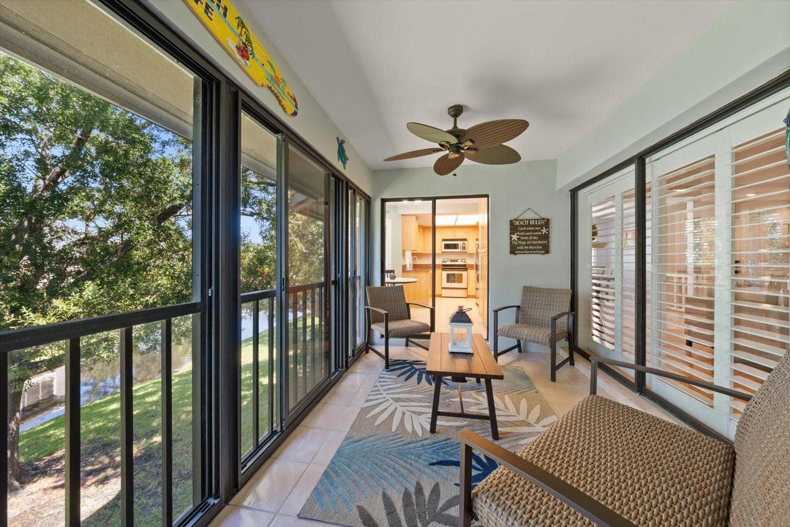 3079 LANDMARK BOULEVARD, #1608, Palm Harbor, FL 34684 Rear Porch