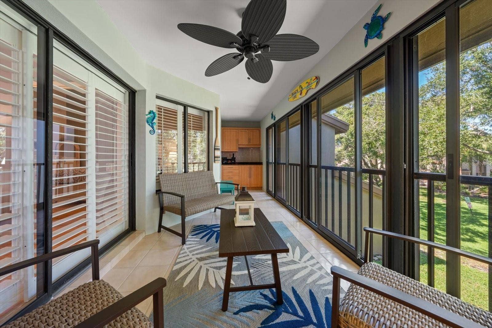 3079 LANDMARK BOULEVARD, #1608, Palm Harbor, FL 34684 Rear Porch