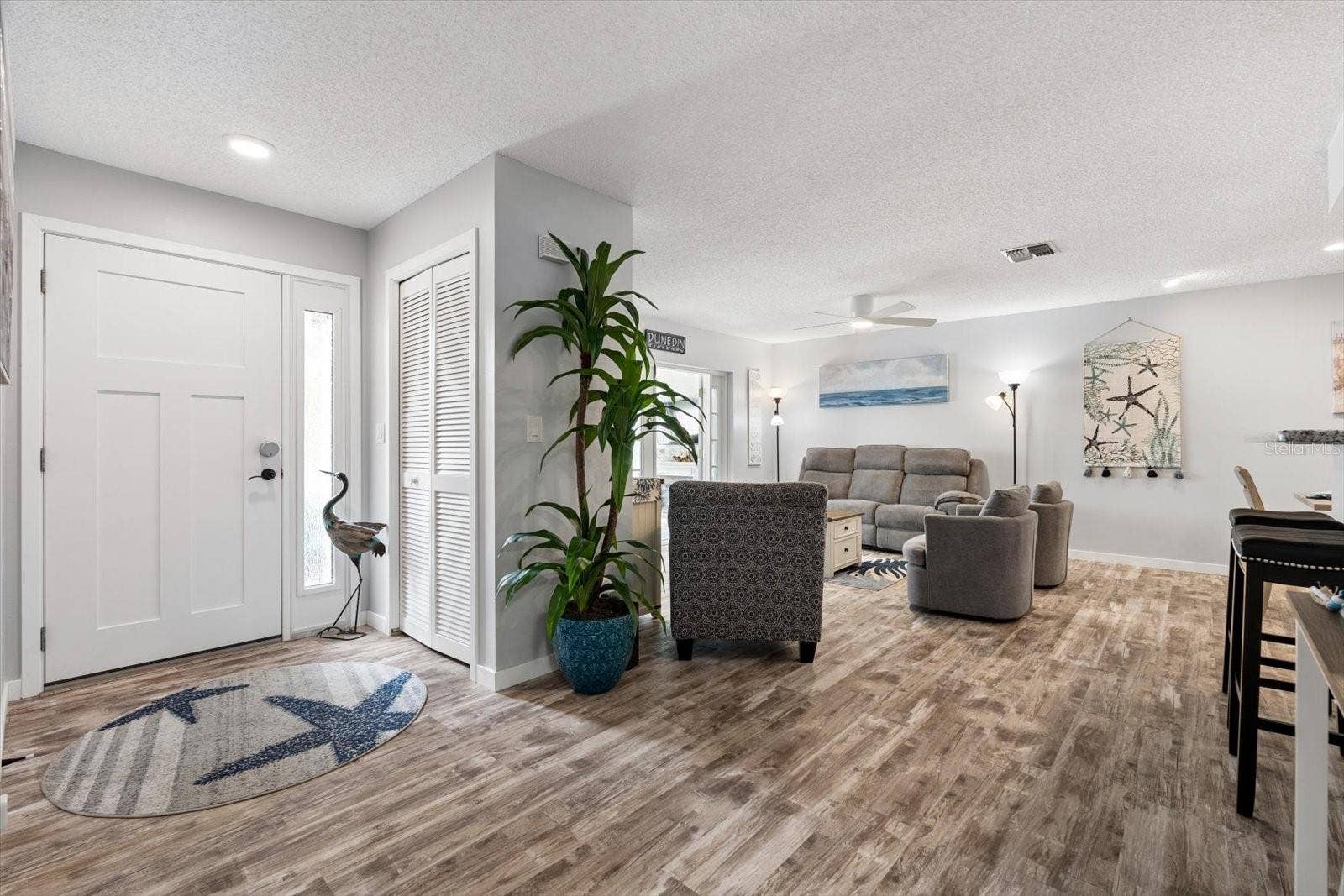 Front entrance leading into open concept living area
