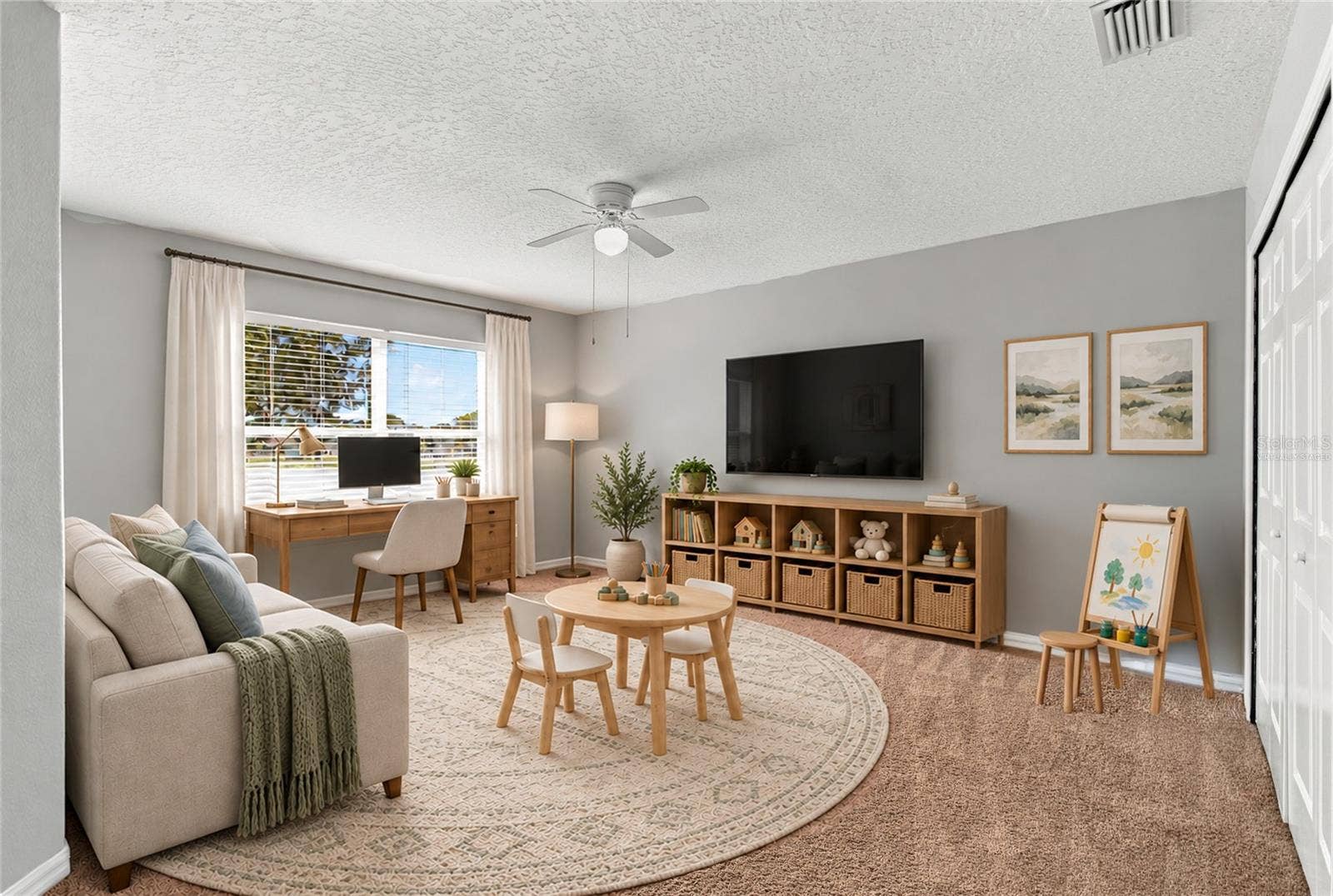 525 POWDER VIEW DRIVE, Ruskin, FL 33570 4th Bedroom or Bonus Room Virtually Staged