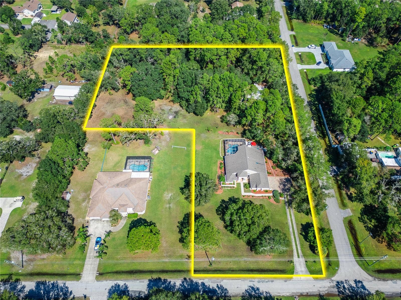0 OLCOTT DRIVE, Wesley Chapel, FL 33544 3 Lots with 3.66 acres with several outbuildings