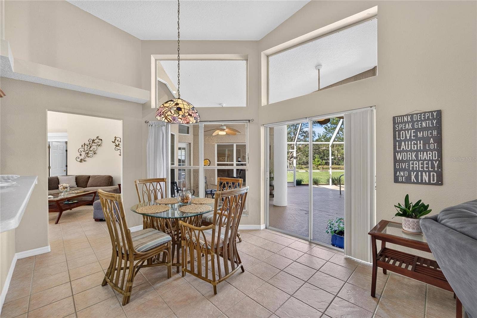 0 OLCOTT DRIVE, Wesley Chapel, FL 33544 Breakfast nook has sliders to the pool