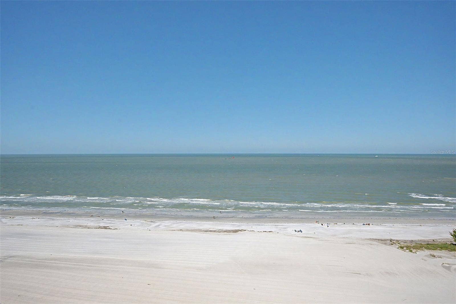 Views of the Gulf front from the Primary bedroom side of the balcony.