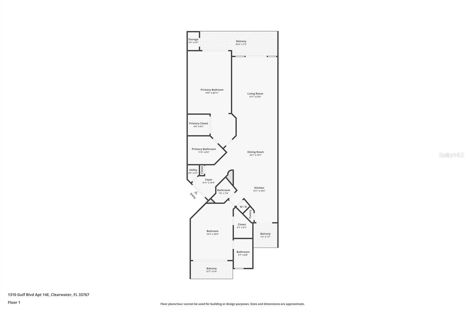 1310 GULF BOULEVARD, #14E, Clearwater, FL 33767