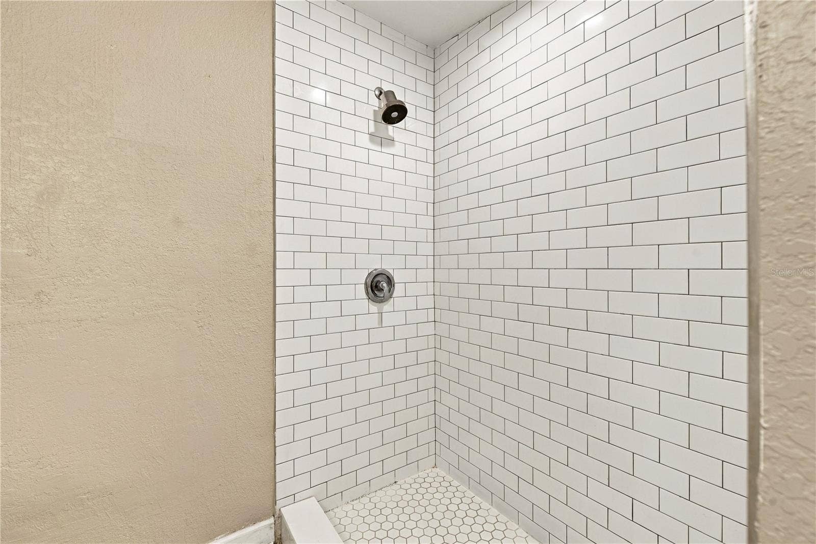 Walk in shower ensuite bathroom