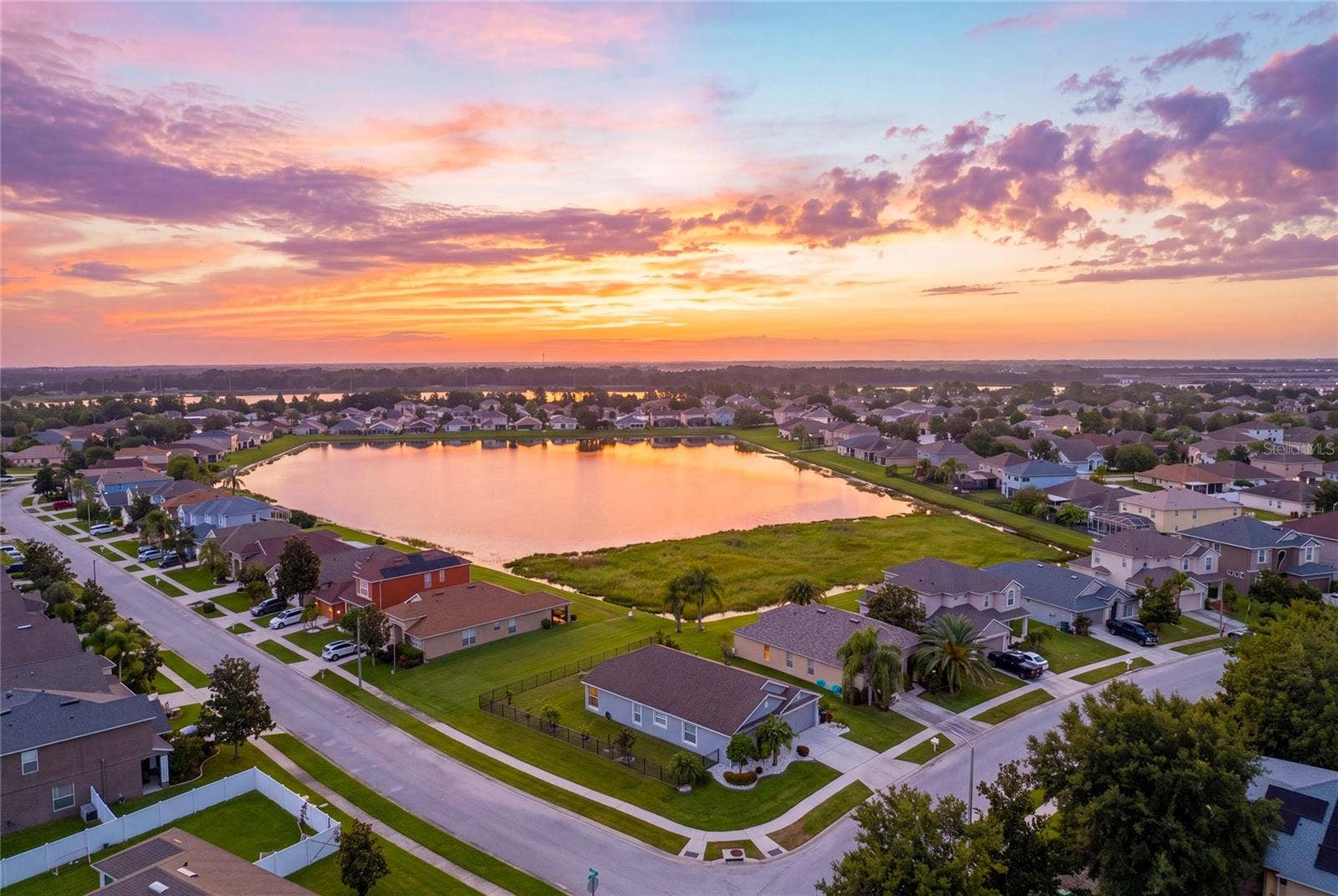 Unobstructed water views without being directly on the water.