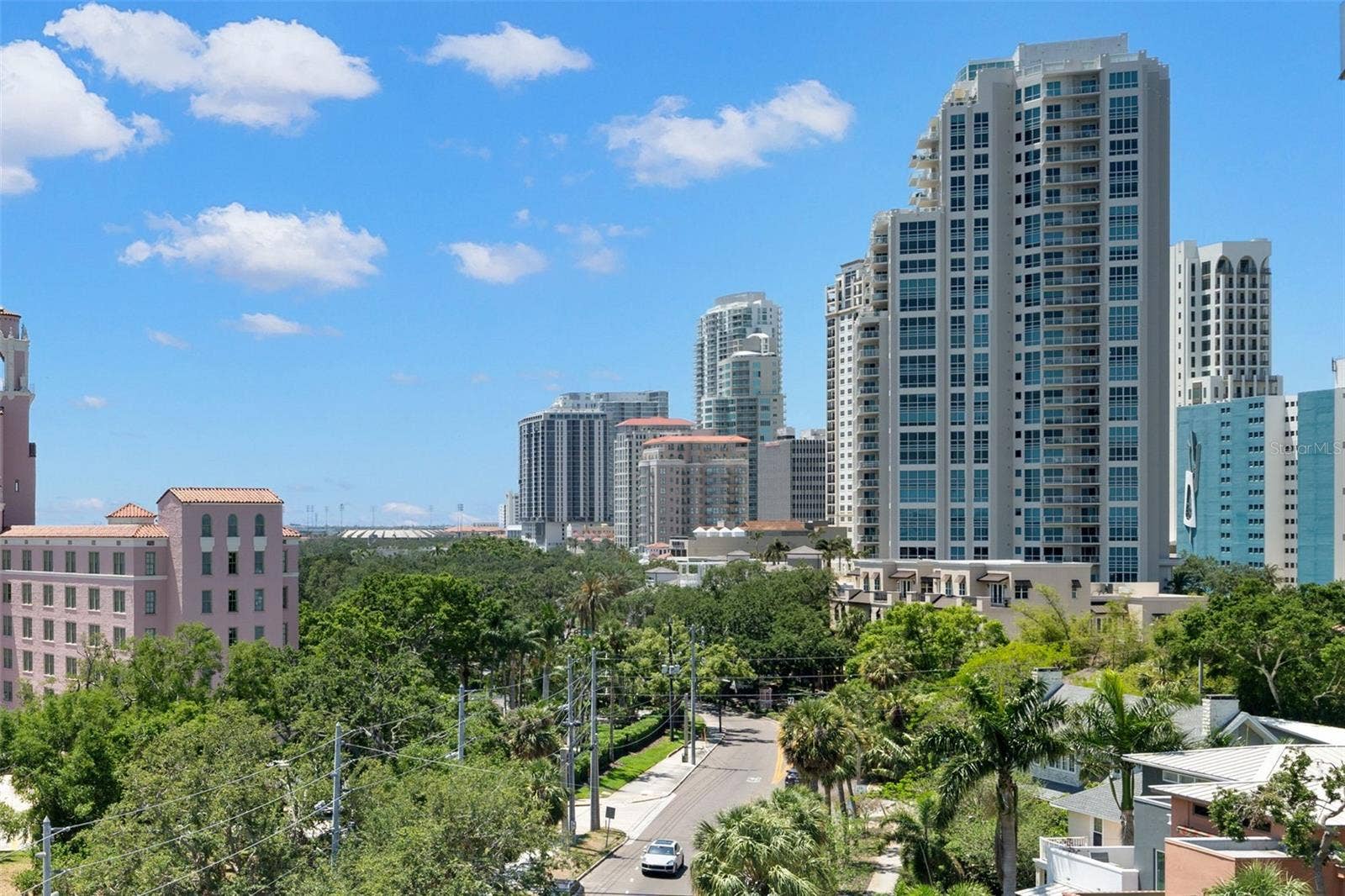700 BEACH DRIVE NE, #803, St Petersburg, FL 33701 View of downtown St. Pete from the balcony