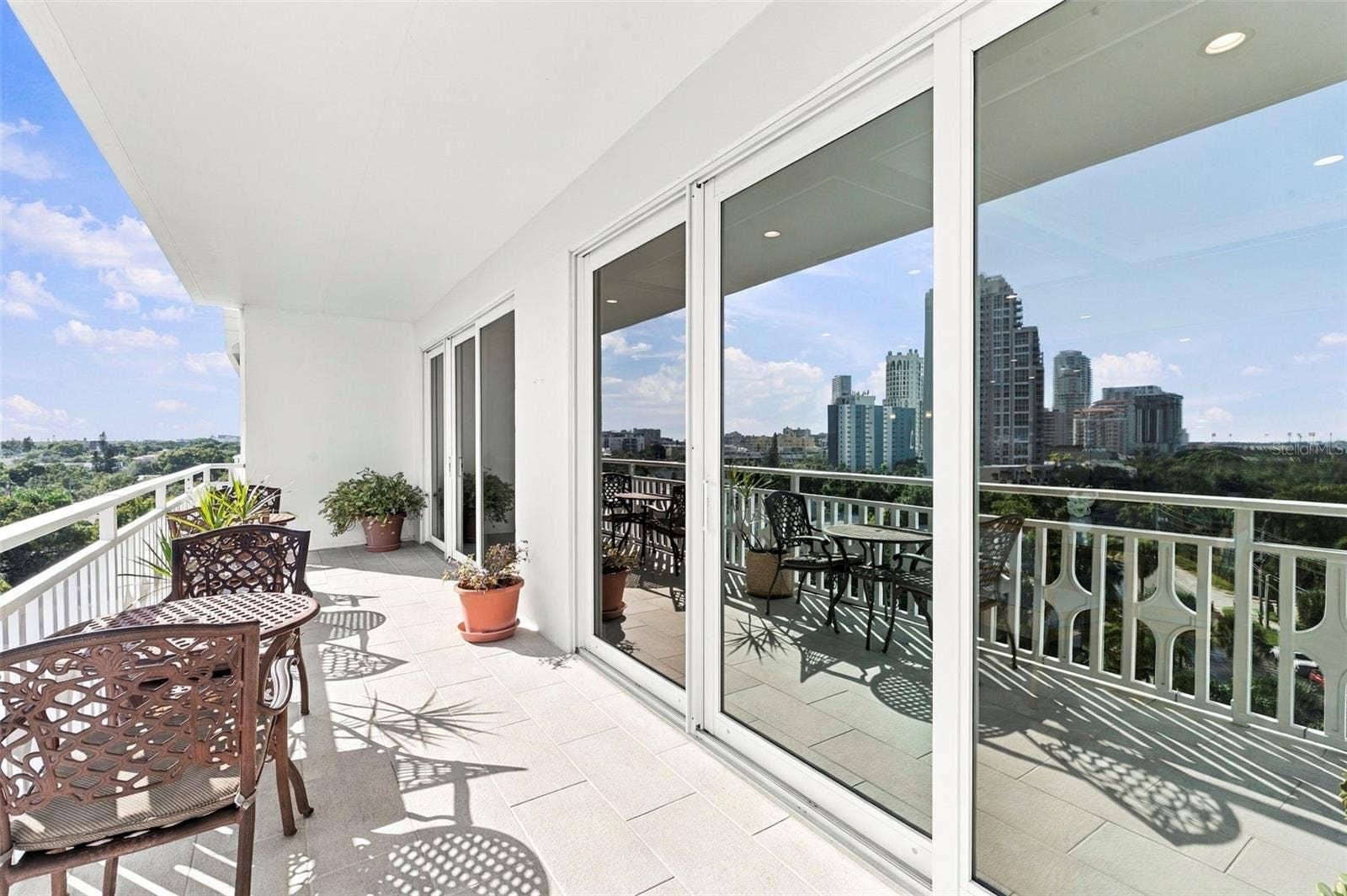 700 BEACH DRIVE NE, #803, St Petersburg, FL 33701 Balcony off of the Social Room