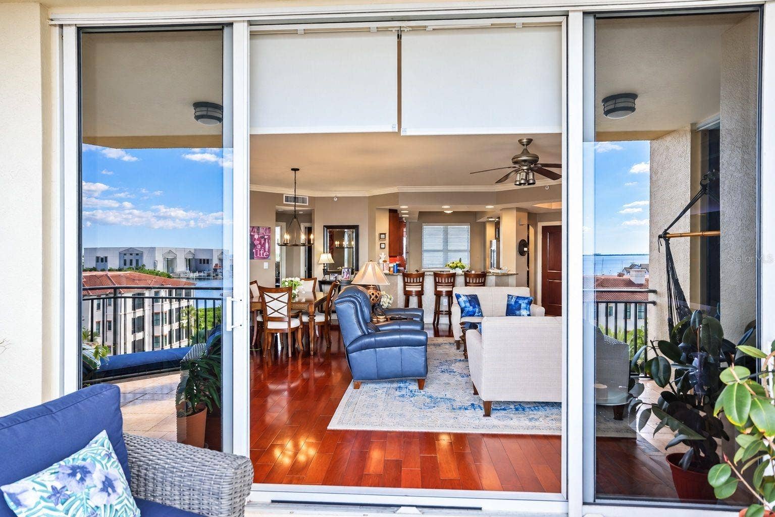 5823 BOWEN DANIEL DRIVE, #704, Tampa, FL 33616 Great Room from Balcony