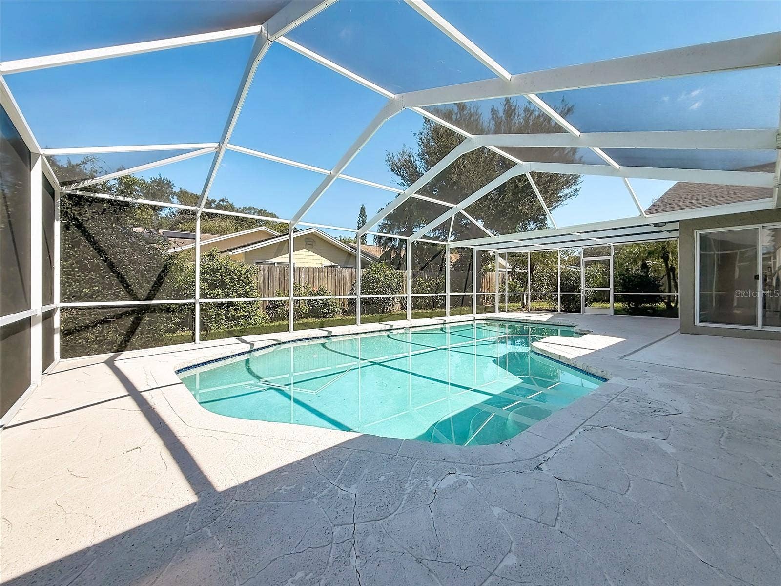1852 SOURWOOD BOULEVARD, Dunedin, FL 34698 Outdoor Living Space and Pool Area