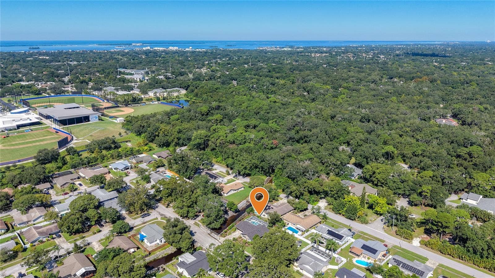 1852 SOURWOOD BOULEVARD, Dunedin, FL 34698 Aerial View Northwest