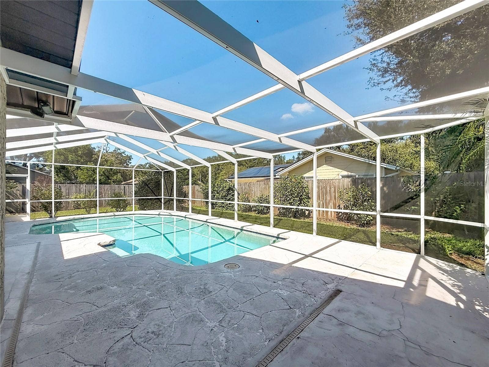 1852 SOURWOOD BOULEVARD, Dunedin, FL 34698 Outdoor Living Space and Pool Area