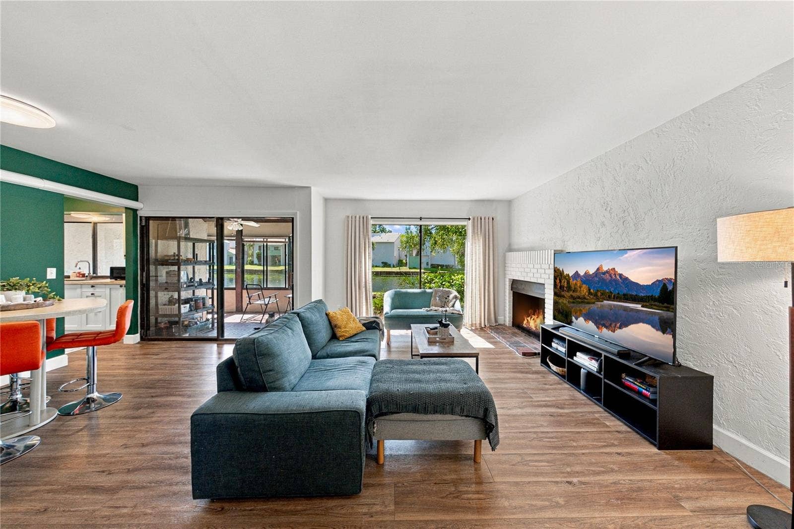 Light and Bright Large Open Greatroom Plan with Breathtaking Views to Lake