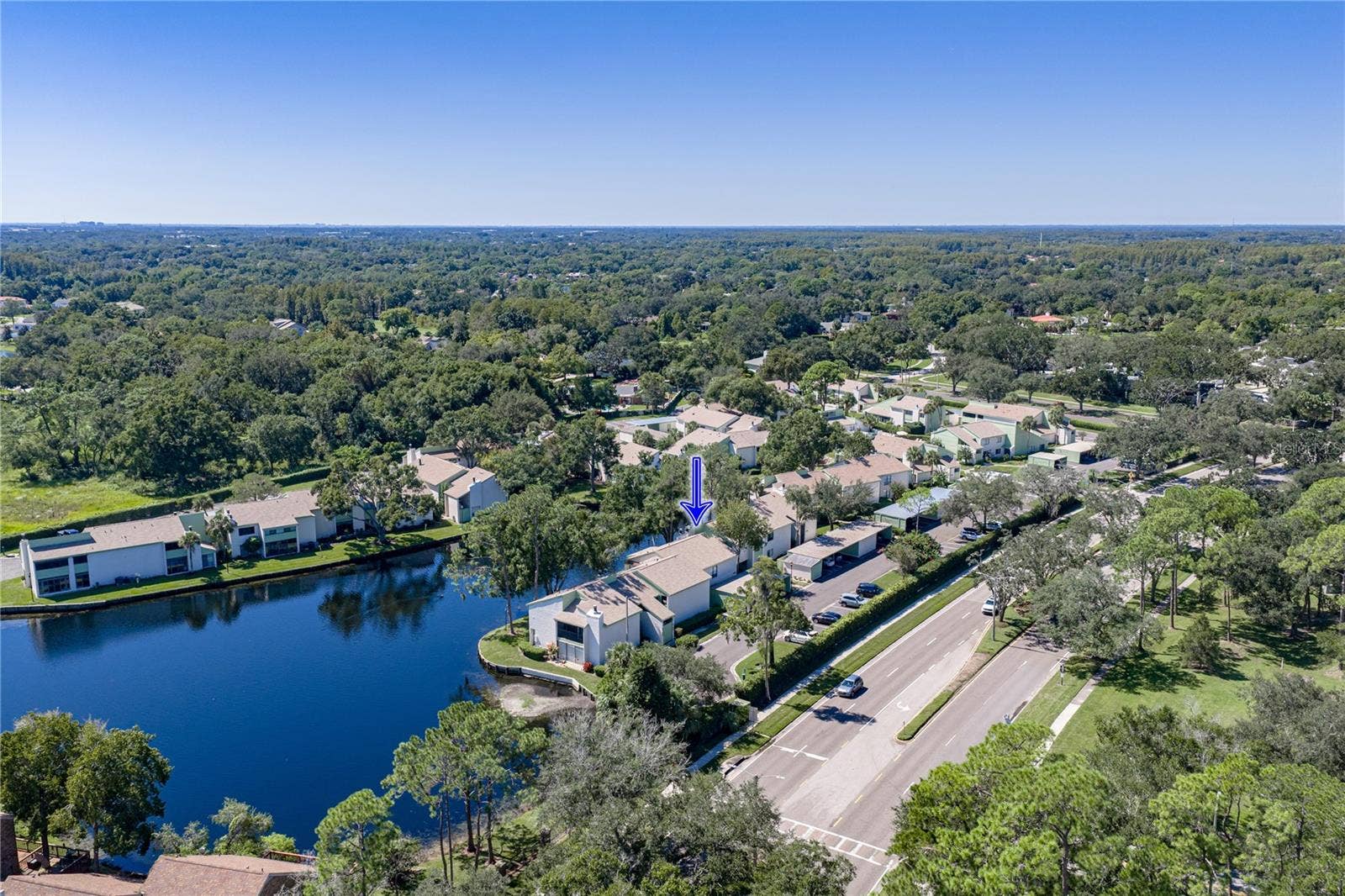 Arial View of Unit and Lake