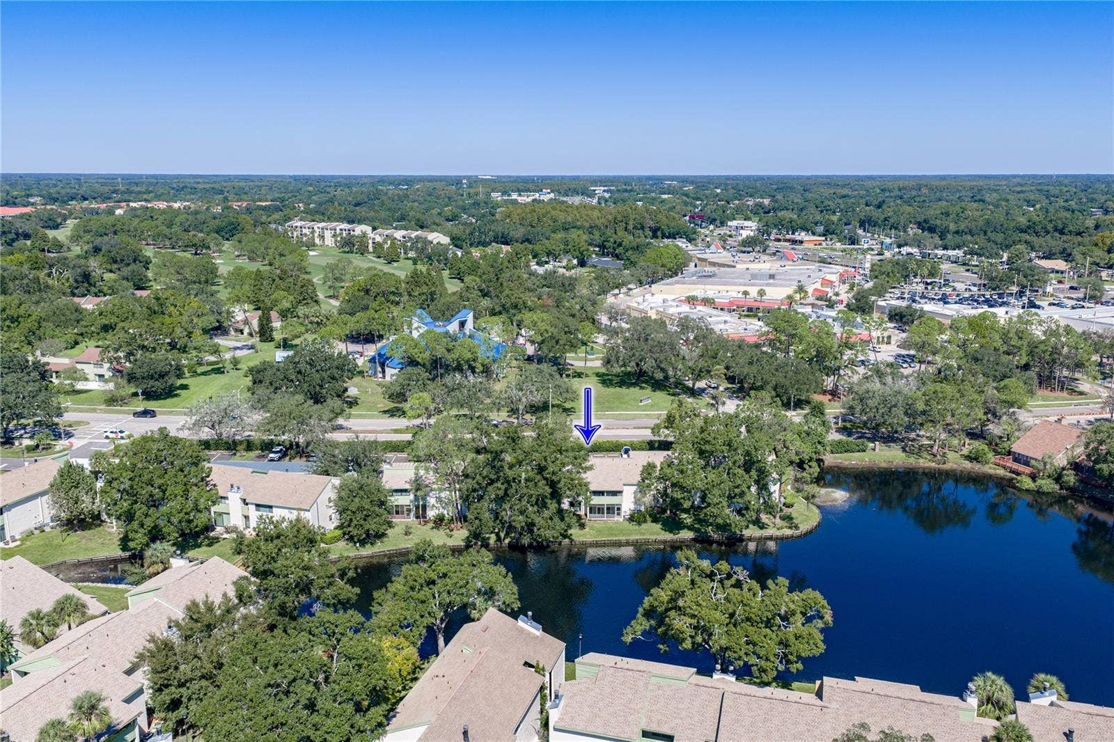 Arial View of Unit and Lake