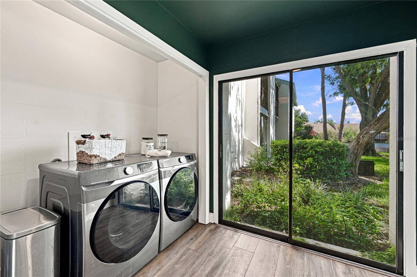 Inside Laundry Closet and Eat In Area with Beautiful Views