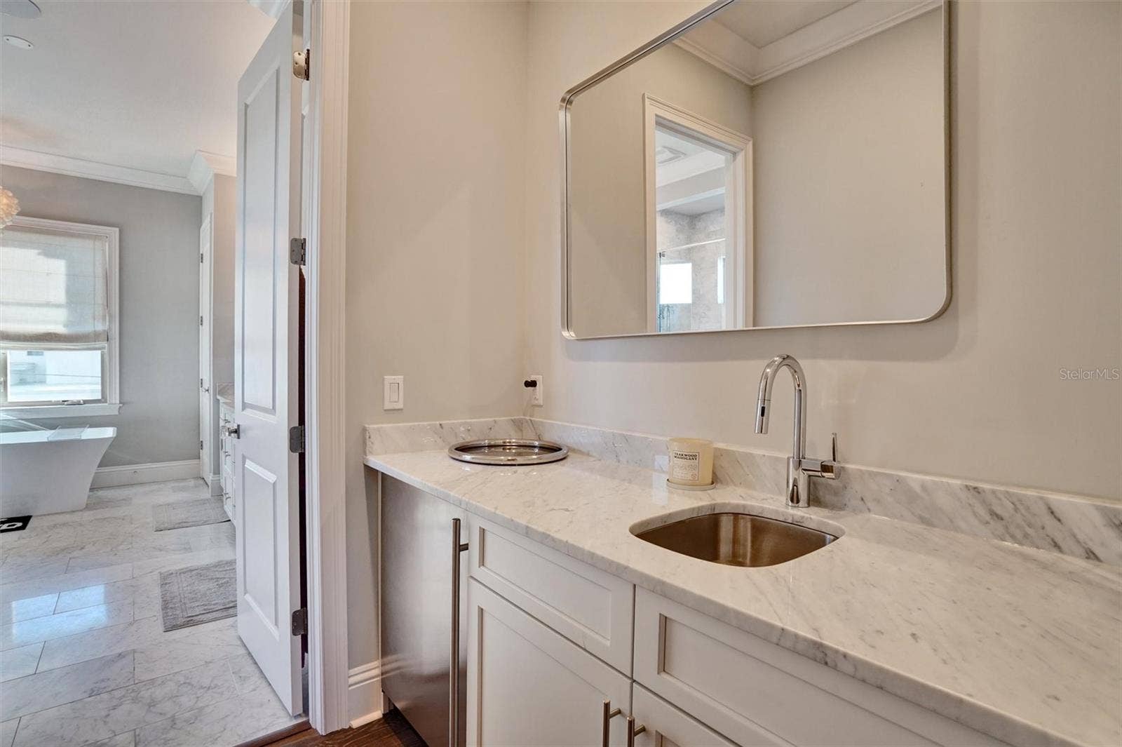 Wet Bar in Primary Bedroom