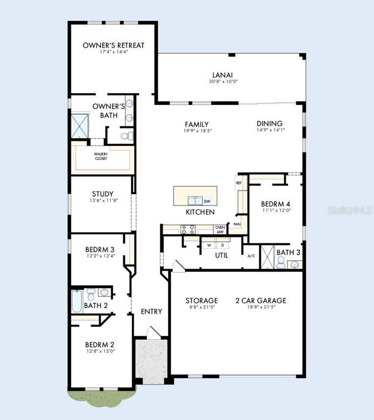 12835 SALTY DOG CROSSING, Palmetto, FL 34221 Floor Plan