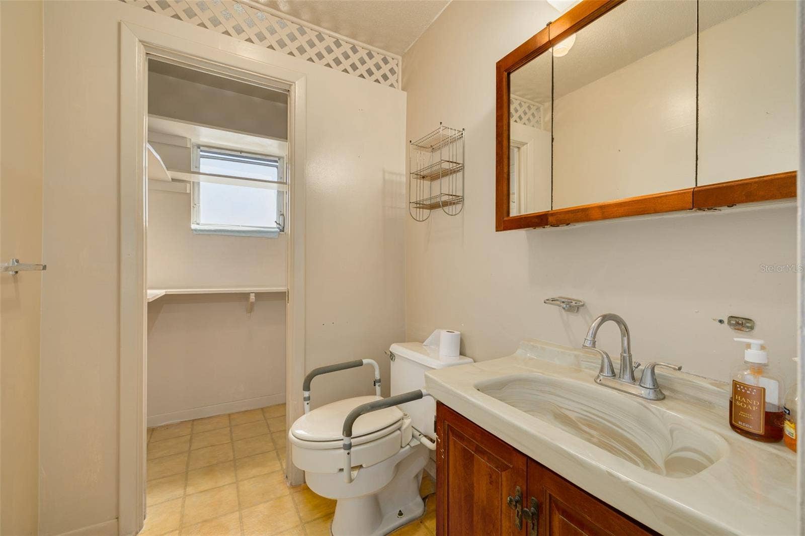 Primary Half Bath and Storage