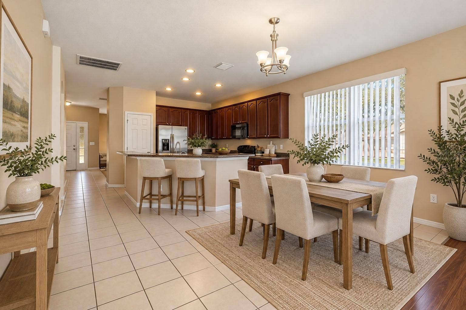 Breakfast Nook - Virtually Staged