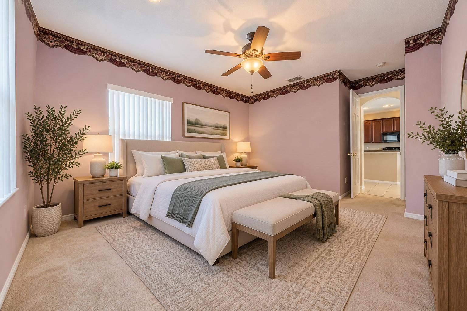 Primary Bedroom - Virtually Staged