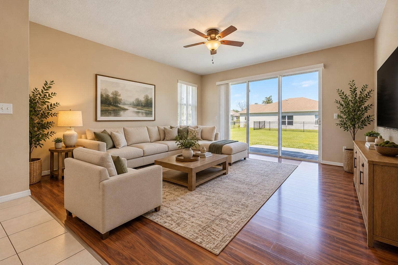 Family Room - Virtually Staged