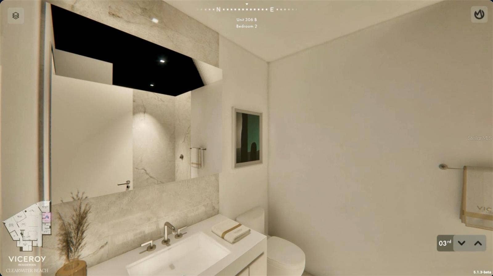 805 S GULFVIEW BOULEVARD, #306B, Clearwater, FL 33767 Secondary Bathroom - To Be Built