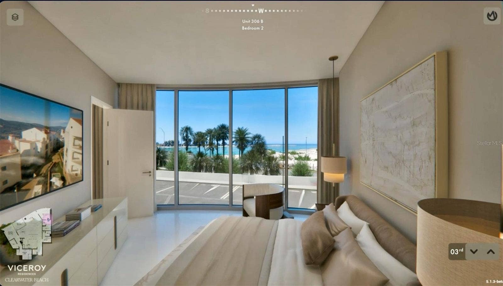 805 S GULFVIEW BOULEVARD, #306B, Clearwater, FL 33767 Secondary Bedroom - To Be Built