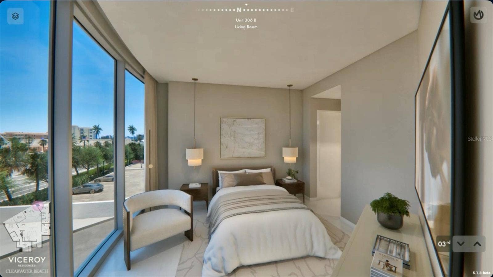 805 S GULFVIEW BOULEVARD, #306B, Clearwater, FL 33767 Secondary Bedroom - To Be Built