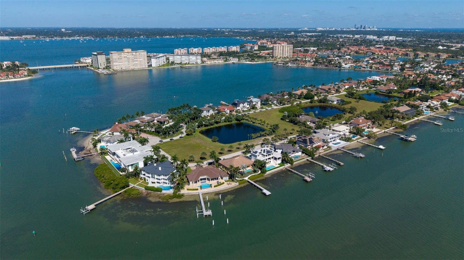 5370 62ND AVENUE S, St Petersburg, FL 33715 aerial view of bayway isles